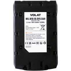 Аккумуляторная батарея VOLAT для Milwaukee 18.0V 9.0Ah (Li-ion) MIL-M18