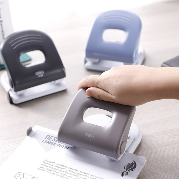 Дырокол PRO DELI E0120GRAY