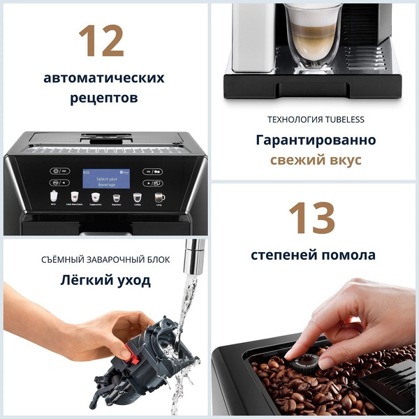 Кофемашина DeLonghi Eletta Cappuccino Evo ECAM46.860.B