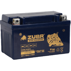 Мотоциклетный аккумулятор ZUBR Premium YTZ10S L+ (10 А·ч)