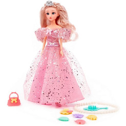 Кукла Полесье Ксюша в нарядном платье + аксессуары (8 элементов) (в коробке №3) 2574