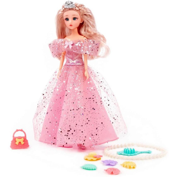 Кукла Полесье Ксюша в нарядном платье + аксессуары (8 элементов) (в коробке №3) 2574