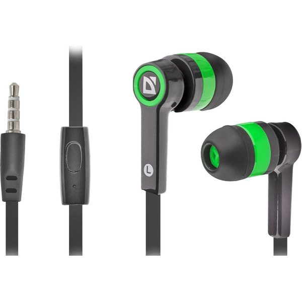 Наушники Defender Pulse 420 (Черный + зеленый)