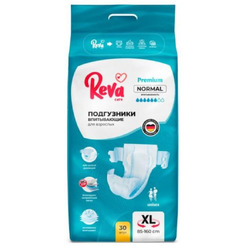 Подгузники на липучках для взрослых Reva Care Normal XL, 30 шт