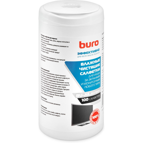 Салфетки для экранов Buro BU-ALL_SCREEN, 100шт