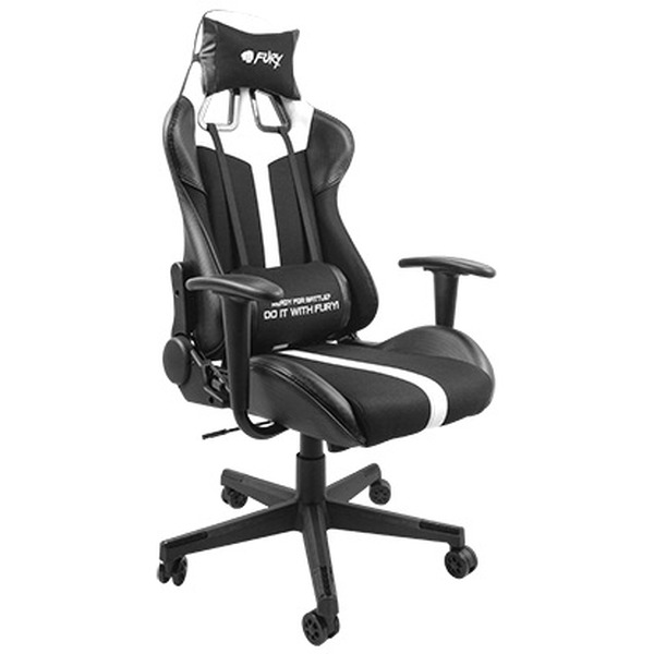 Кресло игровое Fury Avenger XL (NFF-1712) Black-White