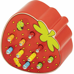 Развивающая игра BRAUBERG KIDS магнитная рыбалка "Червяки в клубнике" 665245