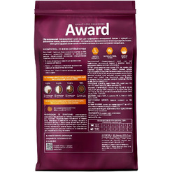 Сухой корм для кошек Award Urinary с курицей с добавлением клюквы, цикория и рыбьего жира (400+400г)