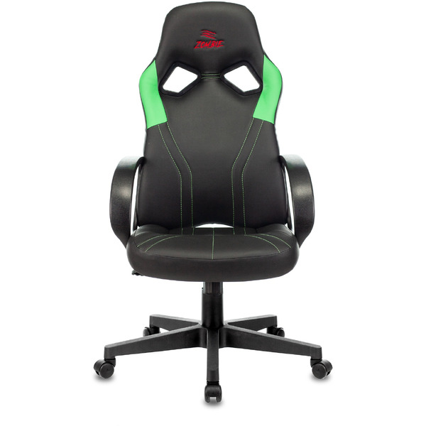 Кресло геймерское Бюрократ Zombie Runner (черный/зеленый)
