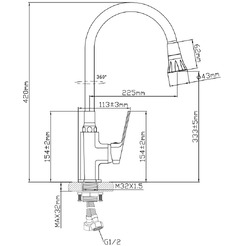 Смеситель AV Engineering AVWIN4-A165-141