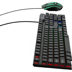 Игровой набор (клавиатура + мышь с ковриком) Оклик 400GMK