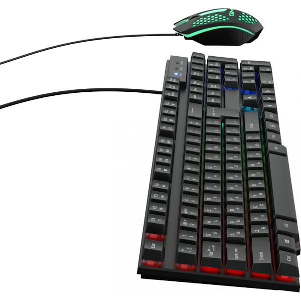 Игровой набор (клавиатура + мышь с ковриком) Оклик 400GMK