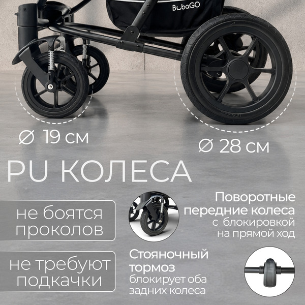 Детская прогулочная коляска Bubago Model One BG 173-2 (черный)