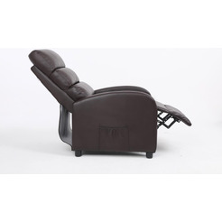Кресло вибромассажное Calviano 2164 (экокожа, коричневый)