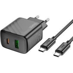 Сетевое зарядное Hoco CS23A USB Type-C (черный)