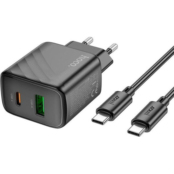Сетевое зарядное Hoco CS23A USB Type-C (черный)