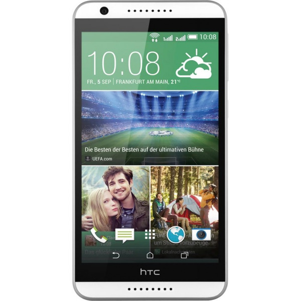 Смартфон HTC Desire 820G dual sim EEA Gloss White + Light Grey Trim (99HAFF040-00)