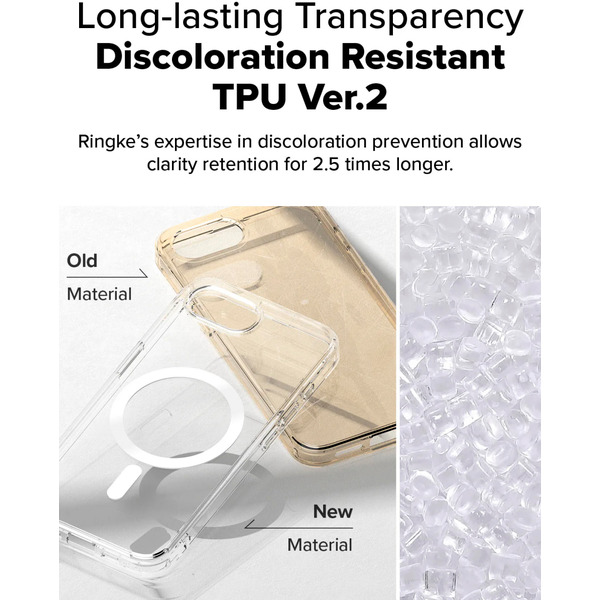 Чехол Ringke FUSION MAGNETIC для iPhone 16e CLEAR