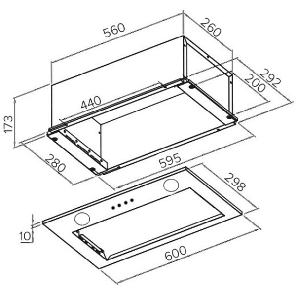 Вытяжка кухонная Germes York (нержавеющая сталь)