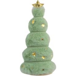 Украшение новогоднее интерьерное ЗОЛОТАЯ СКАЗКА Пушистая елочка 592565