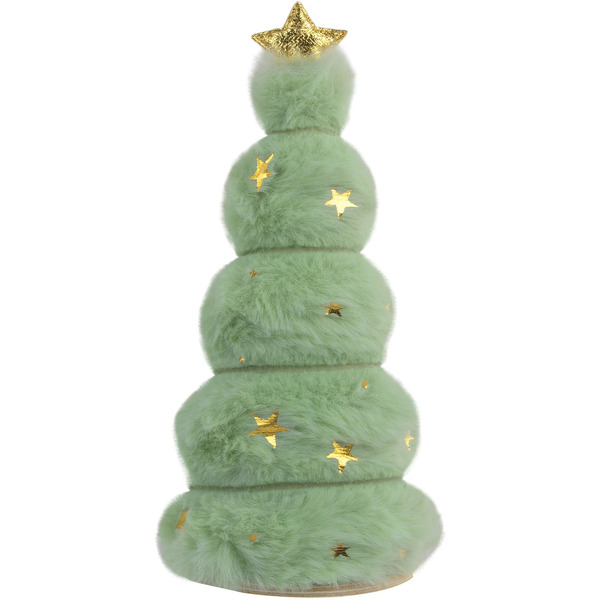 Украшение новогоднее интерьерное ЗОЛОТАЯ СКАЗКА Пушистая елочка 592565