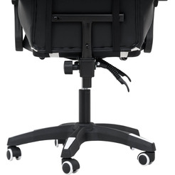 Вибромассажное кресло Calviano 1584 (черно-белое PU)