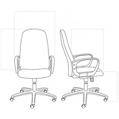 Кресло офисное МЕТТА B 1b 11/2D (18/2D CH) красный