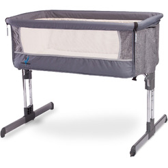 Детская кроватка CARETERO Sleep2gether (графит)