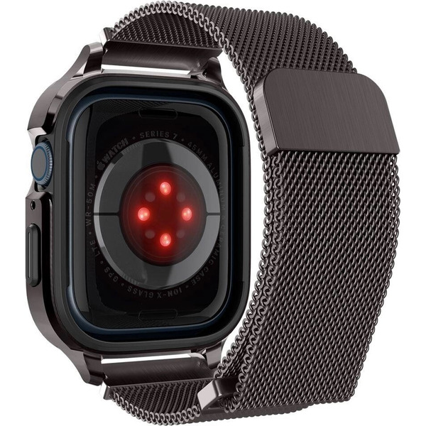 Ремешок с чехлом SPIGEN METAL FIT PRO для APPLE WATCH GRAPHITE ACS04585