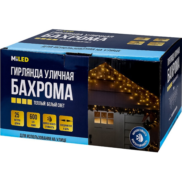 Светодиодная бахрома Miled НГУ-0083 (теплый белый)