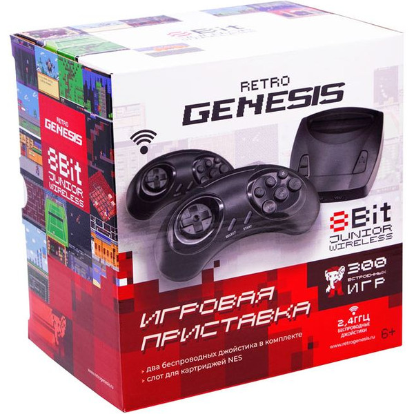Игровая приставка Retro Genesis 8 Bit Junior Wireless + 300 игр (ZD-03A)