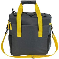 Сумка изотермическая MIRU 9046 21л (серый/желтый)