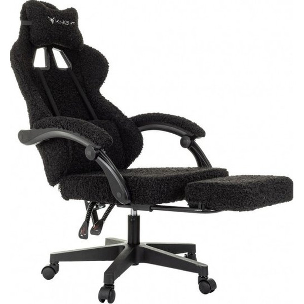 Игровое кресло Knight Lord/F (черный экомех)