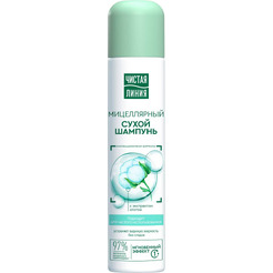 Сухой шампунь для волос ЧИСТАЯ ЛИНИЯ с экстрактом хлопка, 200 мл