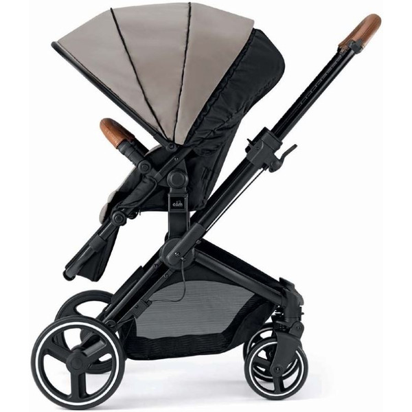Универсальная коляска CAM Next Evo (3 в 1, бежевый-черный/черная рама)