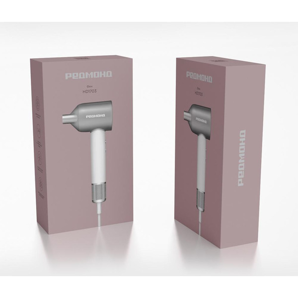 Фен Редмонд HD1703 (серый/белый)