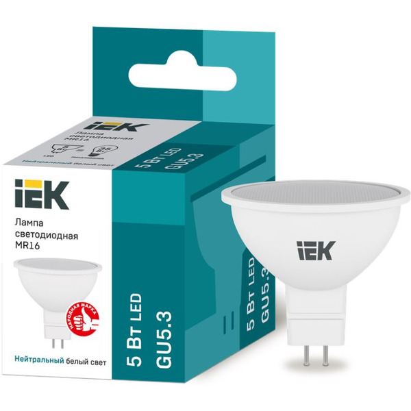 Лампочка IEK LED LL-I-MR16-5-230-40-GU5