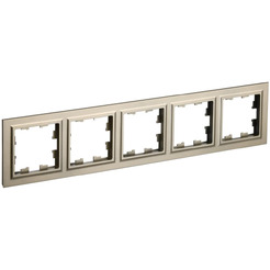 Рамка IEK Brite РУ-5-БрШ