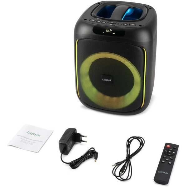 Минисистема Digma D-MC1700 (черный)