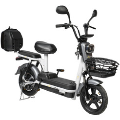 Электровелосипед NOVA EC-02 графит (с задним кофром)