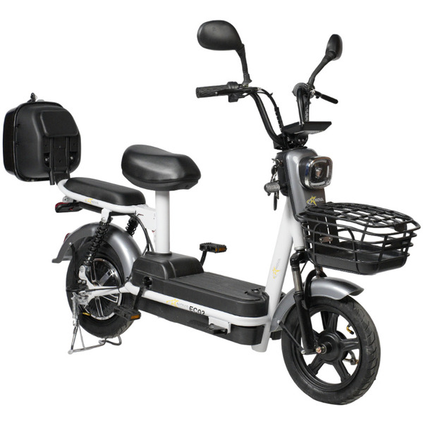 Электровелосипед NOVA EC-02 графит (с задним кофром)