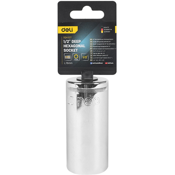 Головка торцевая шестигранная Deli EDQ4327