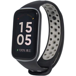 Ремешок Bingo Sport для XIAOMI Redmi Smart Band 2 Черный с серым