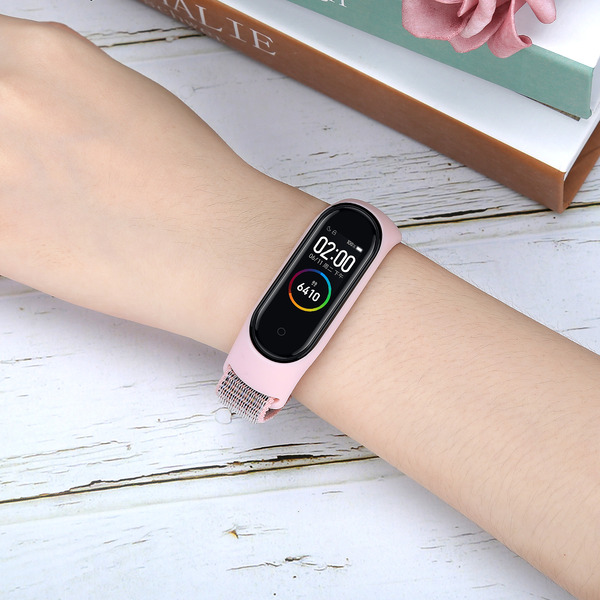 Нейлоновый ремешок EVOLUTION для Xiaomi Mi Band 3/4 XMB34-N01 Light-Pink