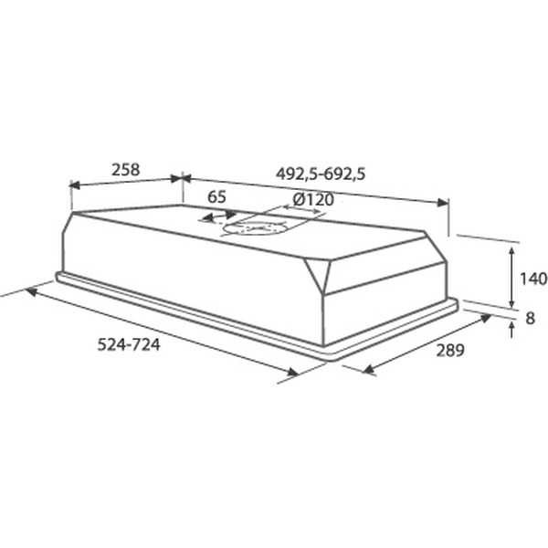 Кухонная вытяжка Jetair CA 3/520 2M INX-09