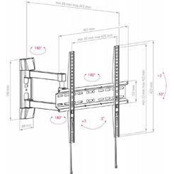 Кронштейн для телевизора Arm Media LCD-414