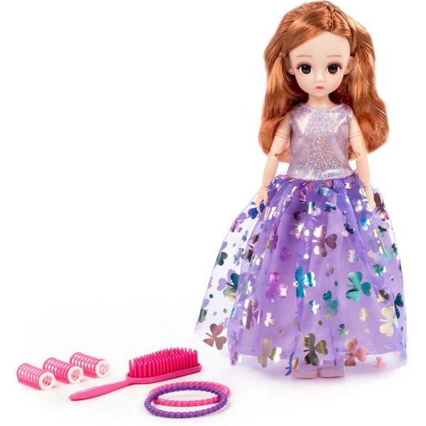 Кукла Полесье Даша в нарядном платье + аксессуары (6 элементов) (в коробке №2) 2949