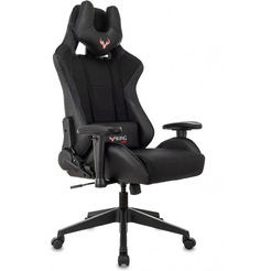 Кресло игровое Бюрократ Zombie VIKING 4 AERO Edition ткань/экокожа, черный