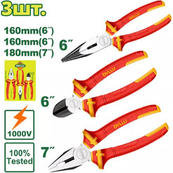Набор шарнирно-губцевого диэлектрического инструмента DYLLU DTPS0633 (3 шт)