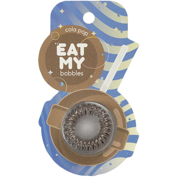 Резинки для волос  EAT MY в цвете "Леденец с колой" 885108 (3 шт)